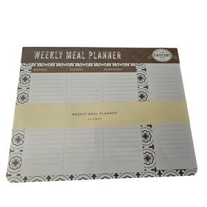CR‎ Gibson Farmhouse Weekly Meal Planner Magnetic Notepad 50 Sheets